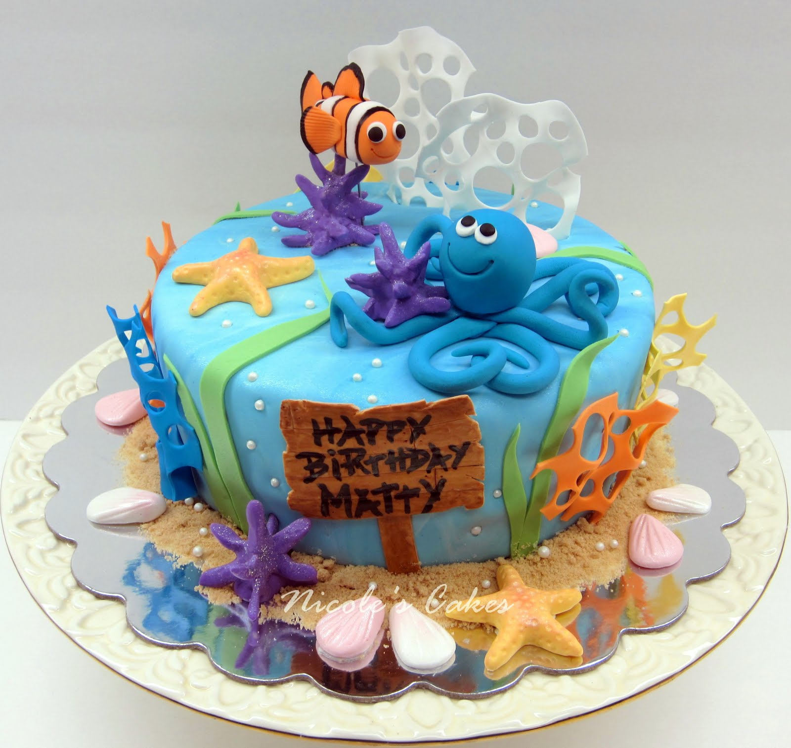 7 Photos of Ocean Themed Cakes For A 1 Year Old