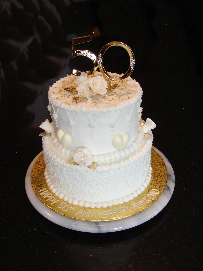 50th Wedding Anniversary Cake Ideas