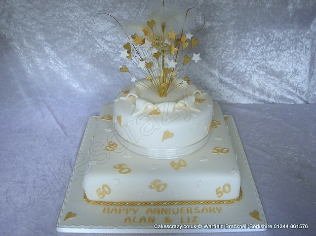 50th Wedding Anniversary Cake Ideas