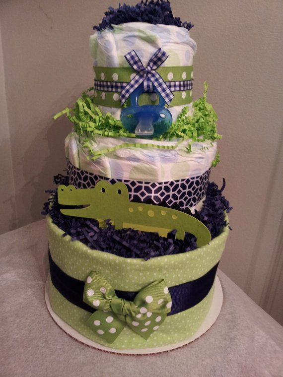 8 Photos of Alligator Diaper Cakes 8 Photos of Alligator Diaper Cakes