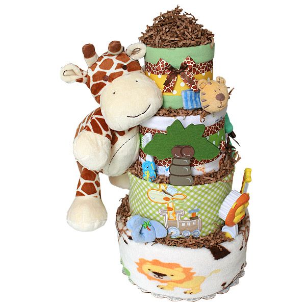 Baby Jungle Safari Diaper Cake Baby Jungle Safari Diaper Cake