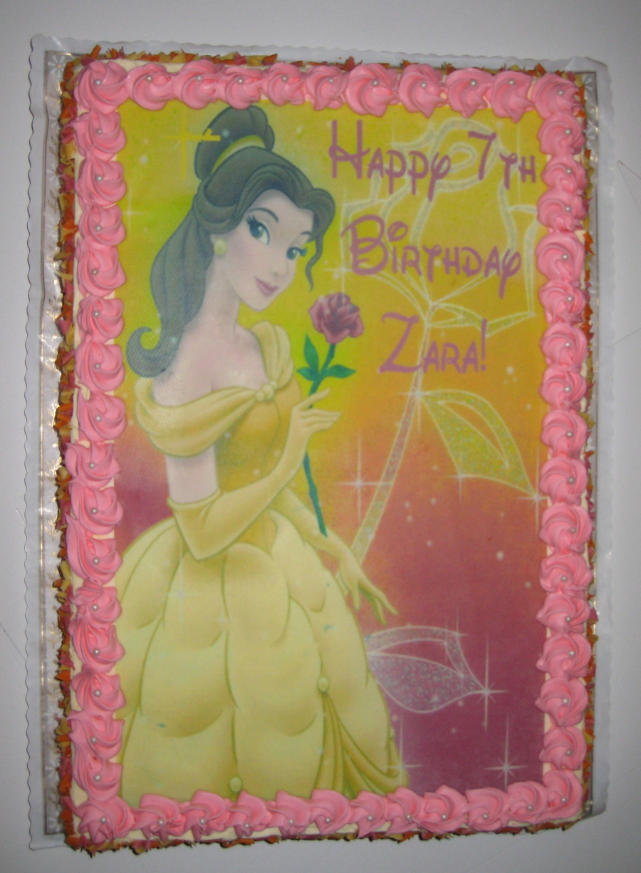 Beauty and the Beast Sheet Cake Beauty and the Beast Sheet Cake