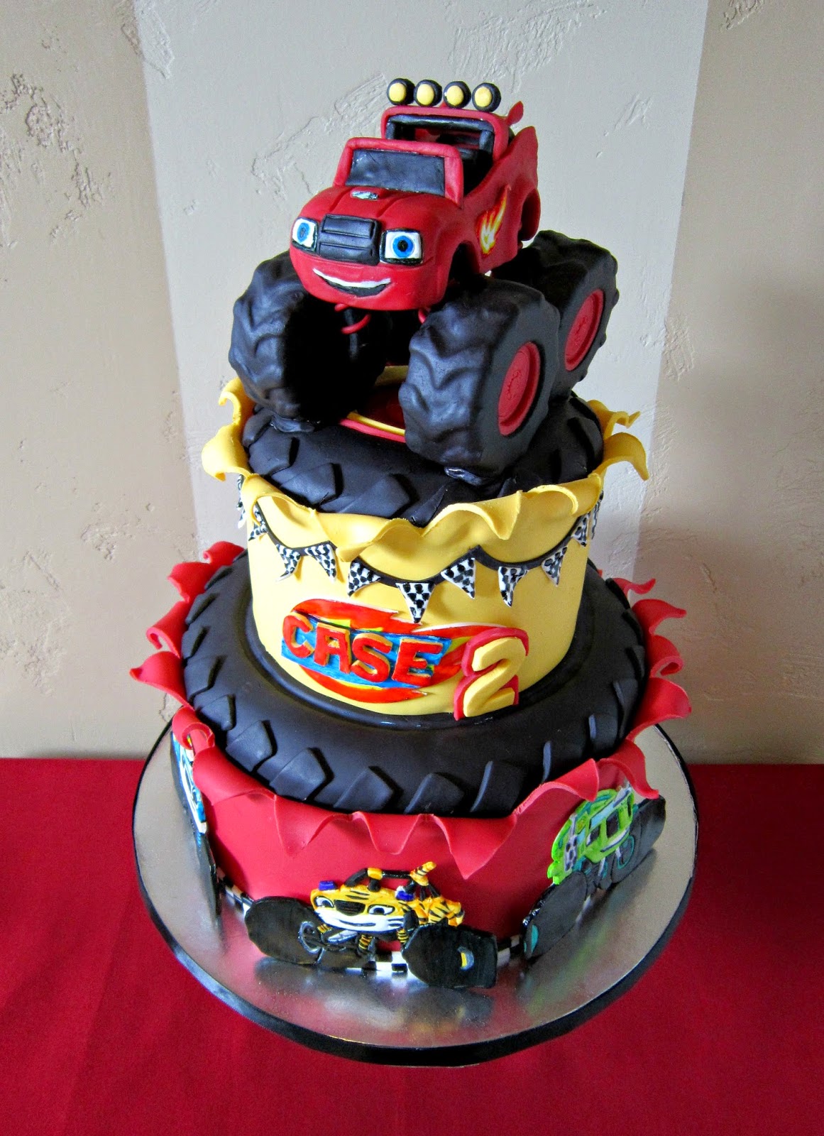 Blaze and Monster Machine Birthday Cake