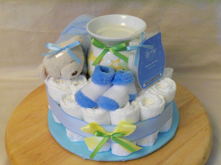 Boy Baby Shower Gift Diaper Cake Boy Baby Shower Gift Diaper Cake