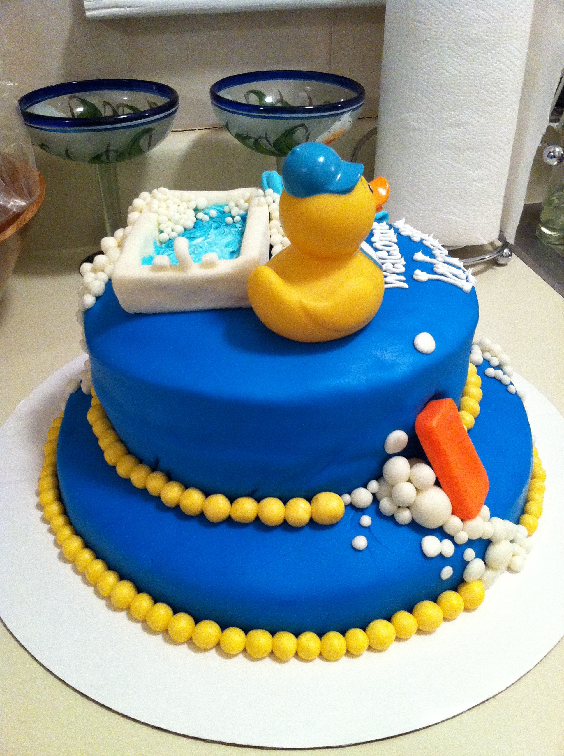 Boy Rubber Duck Cake