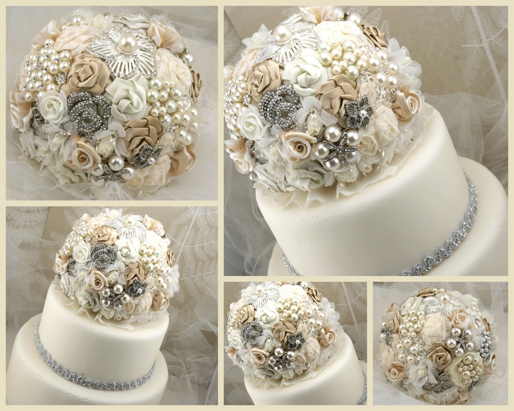 Brooch Wedding Cake Topper Brooch Wedding Cake Topper
