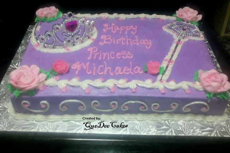 Cake with Princess Crown Cake with Princess Crown