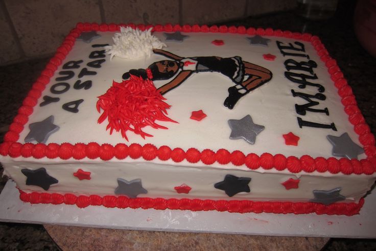 Cheerleader Birthday Cake