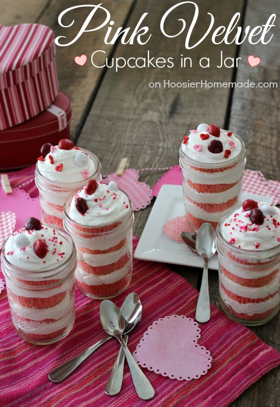 Cupcake for Valentine's in a Jar Recipe Cupcake for Valentine's in a Jar Recipe