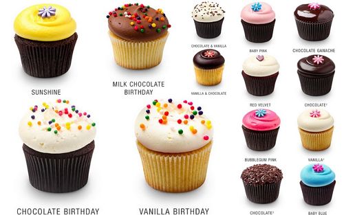DC Cupcakes Flavors