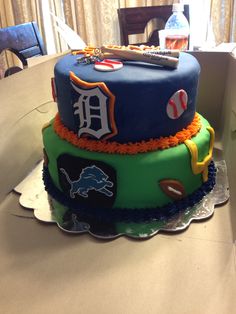 Detroit Lions Birthday Cake