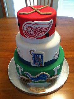 Detroit Lions Birthday Cake