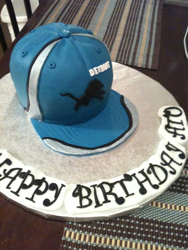 Detroit Lions Birthday Cake