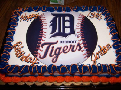 Detroit Tigers Cake