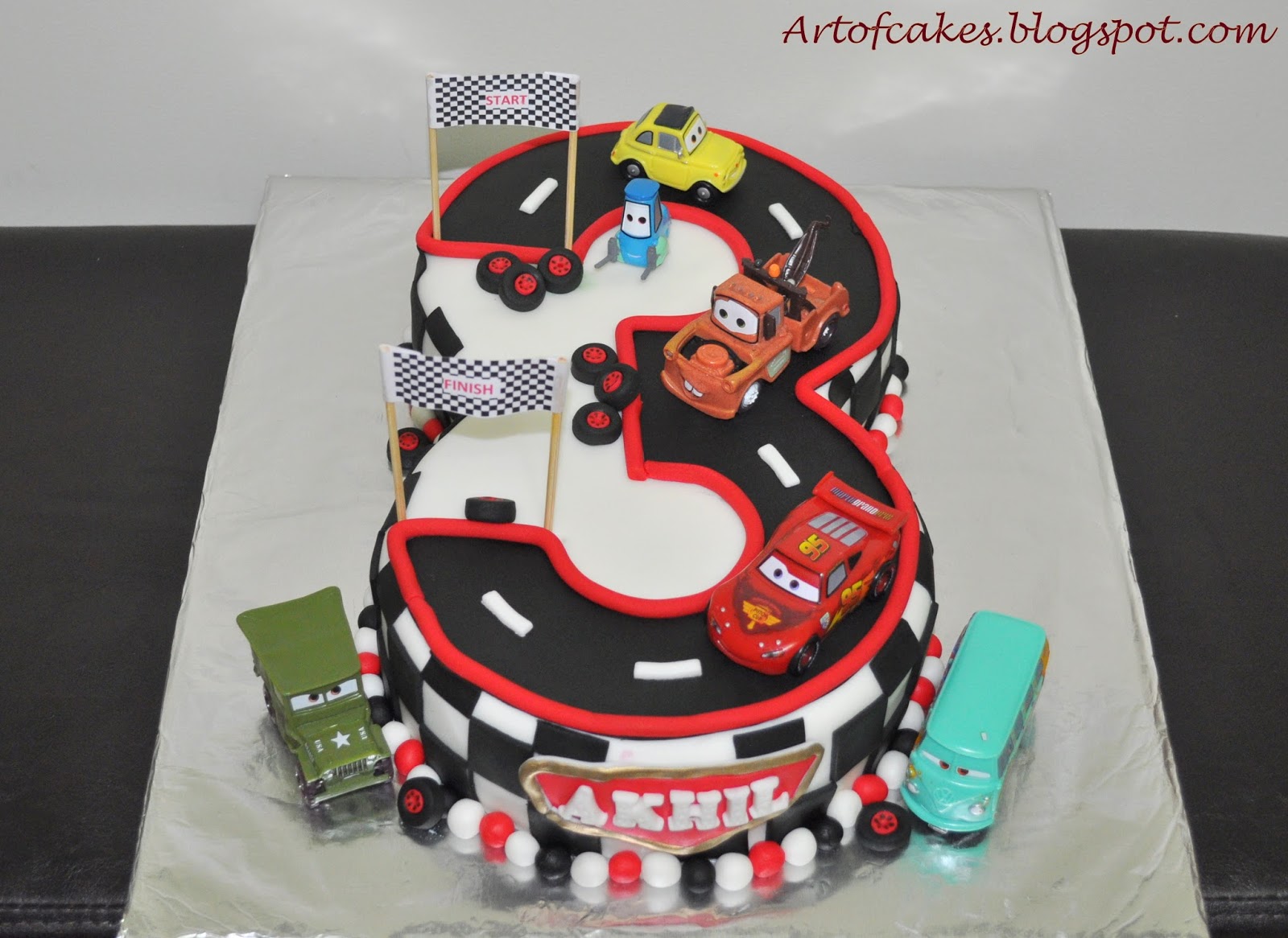 Disney Cars 3 Birthday Cake
