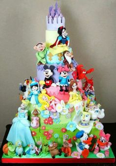 Disney Characters Cake Disney Characters Cake