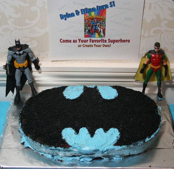 DIY Batman Birthday Cake