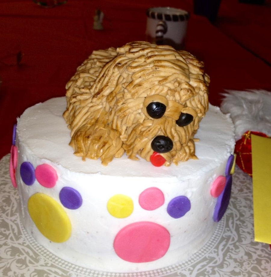 Fondant Dog Cake Fondant Dog Cake