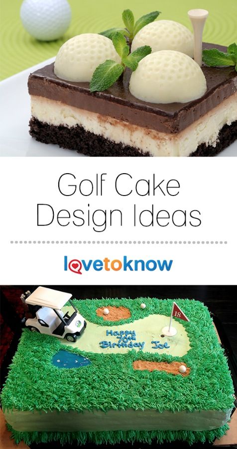 Golf Themed Retirement Cake