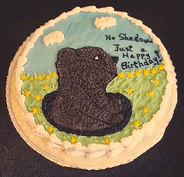 Groundhog Day Birthday Cake