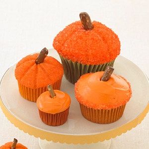 Halloween Pumpkin Cupcakes