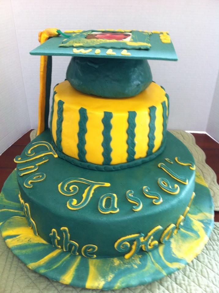 High School Graduation Green and Gold