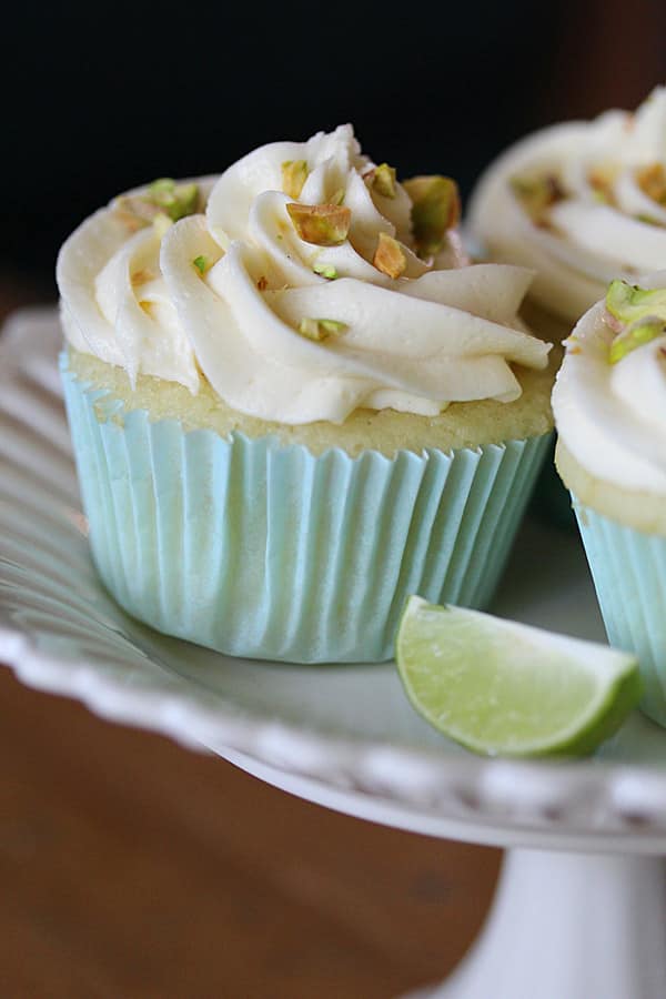 Key Lime Cupcakes with Chocolate Frosting