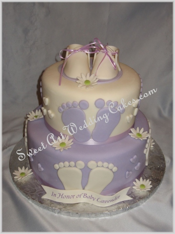 Lavender Baby Shower Cake Lavender Baby Shower Cake