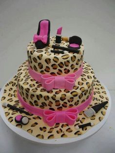 8 Photos of Makeup With Cheetah Print Cakes