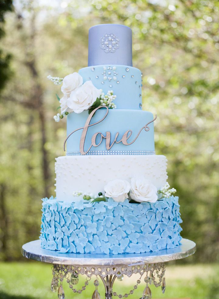 Light Blue Wedding Cake Light Blue Wedding Cake