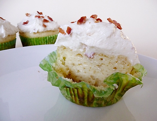 Maple Pancake Cupcake with Bacon Maple Pancake Cupcake with Bacon