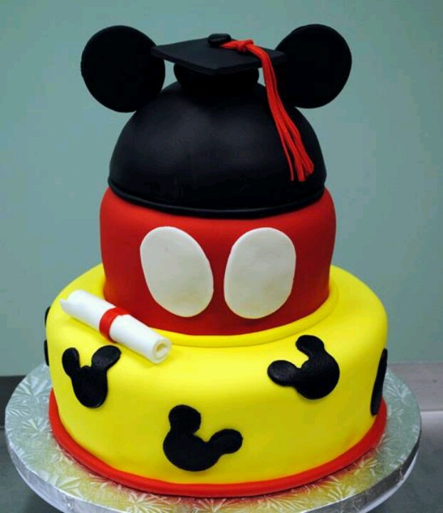 Mickey Mouse Graduation Cake