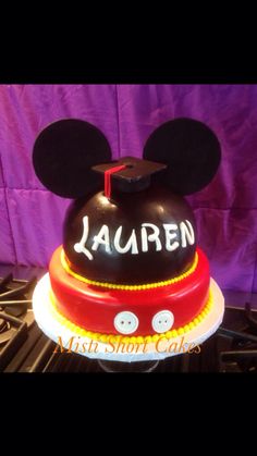 Mickey Mouse Graduation Cake