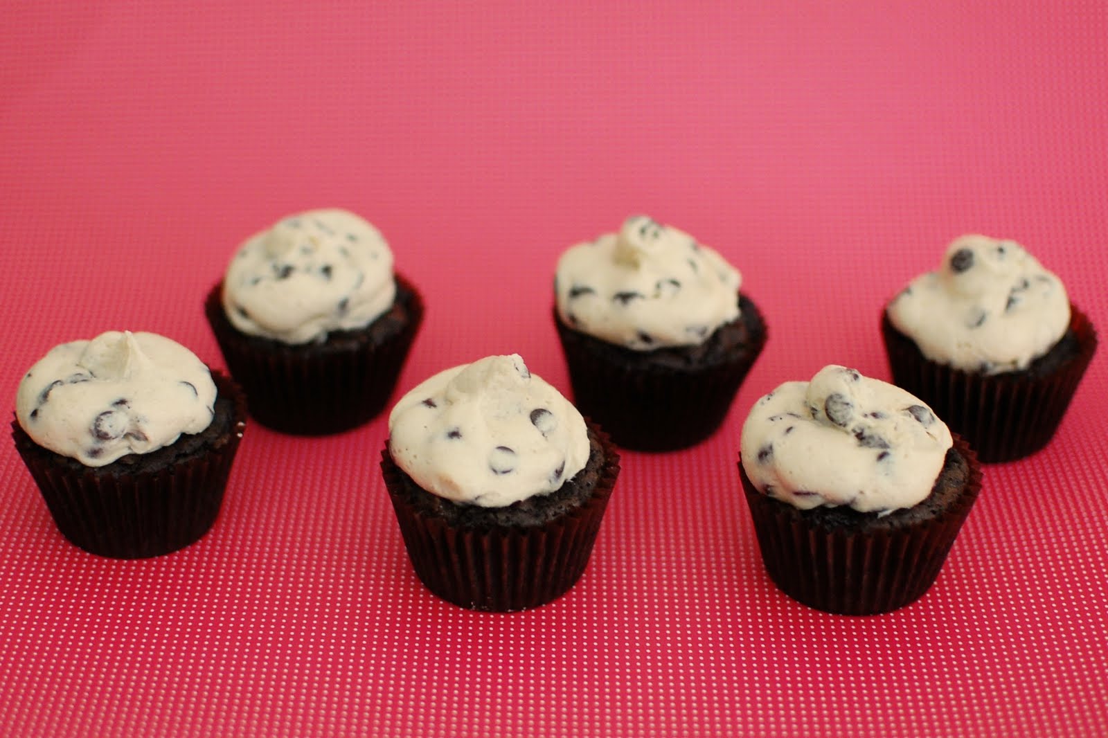 Mini Chocolate Chip Cookie Dough Cupcakes