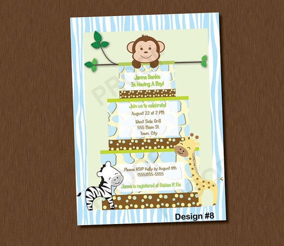 Monkey Baby Shower Cake Monkey Baby Shower Cake