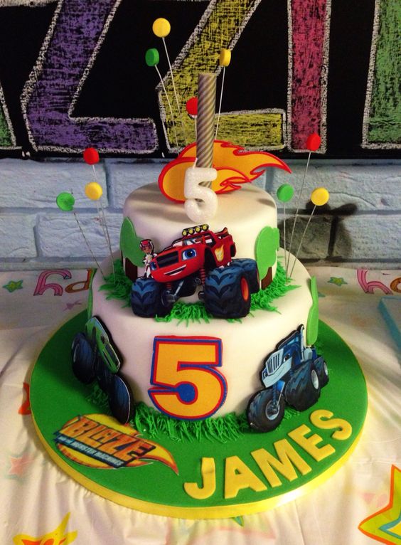 Monster Machine Birthday Cake Blaze