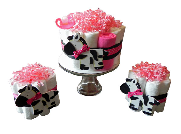 Pink and Black Zebra Baby Shower Cake Pink and Black Zebra Baby Shower Cake