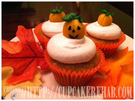 Pumpkin Face Cupcakes