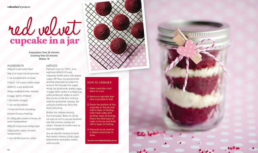 Red Velvet Cupcake Jars