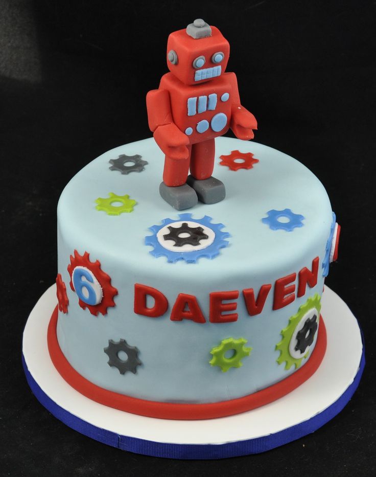 Robot Birthday Cake