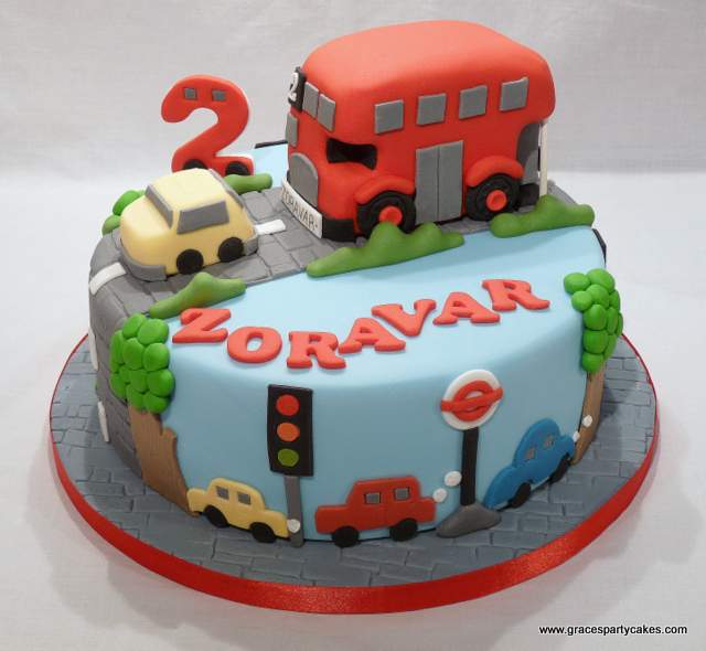 School Bus Birthday Cake