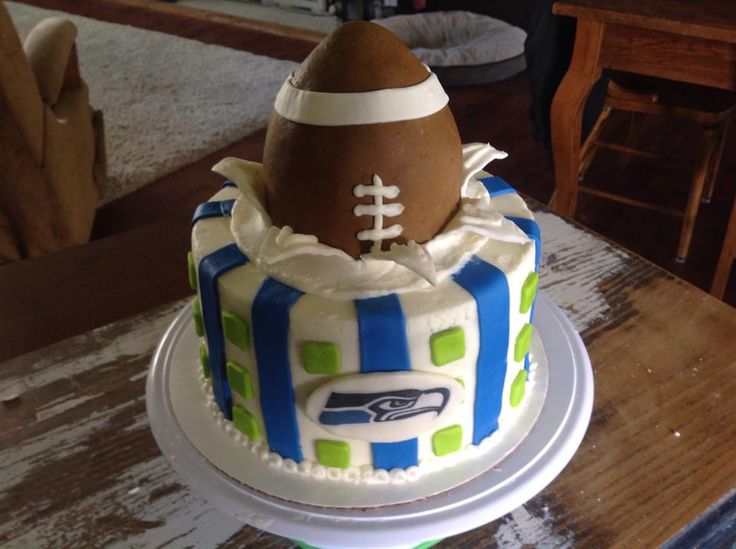 Seattle Seahawks Birthday Cake Seattle Seahawks Birthday Cake