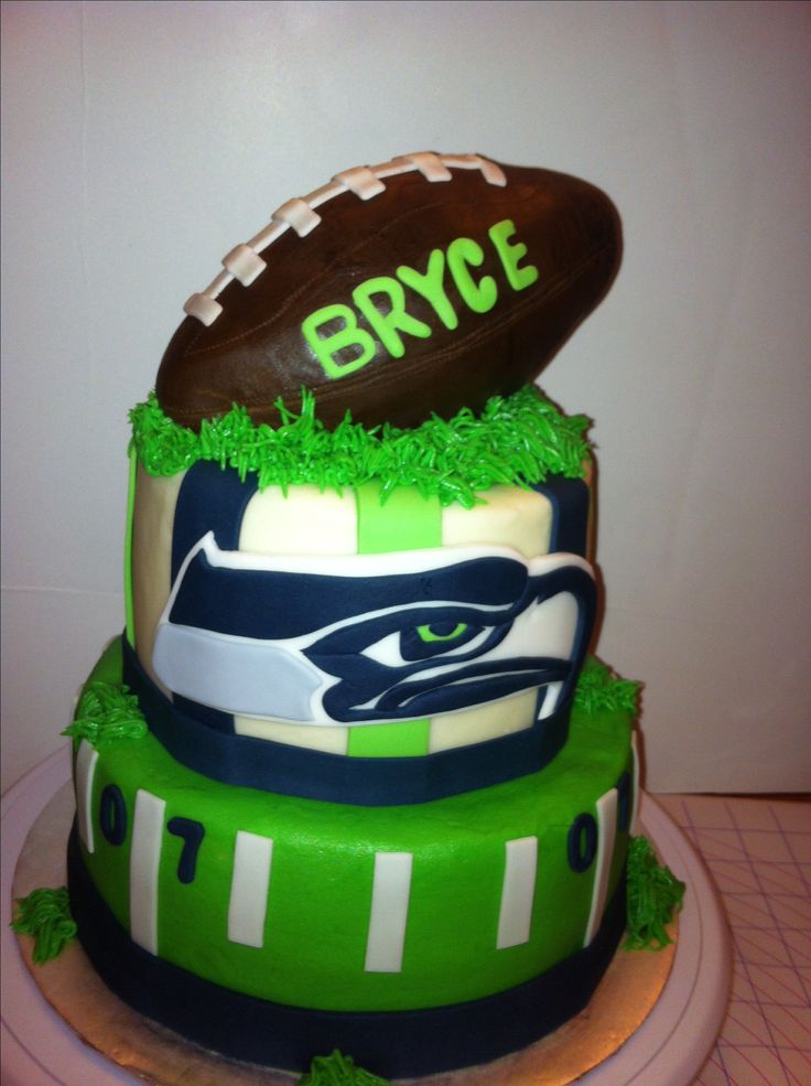 Seattle Seahawks Football Cake Seattle Seahawks Football Cake