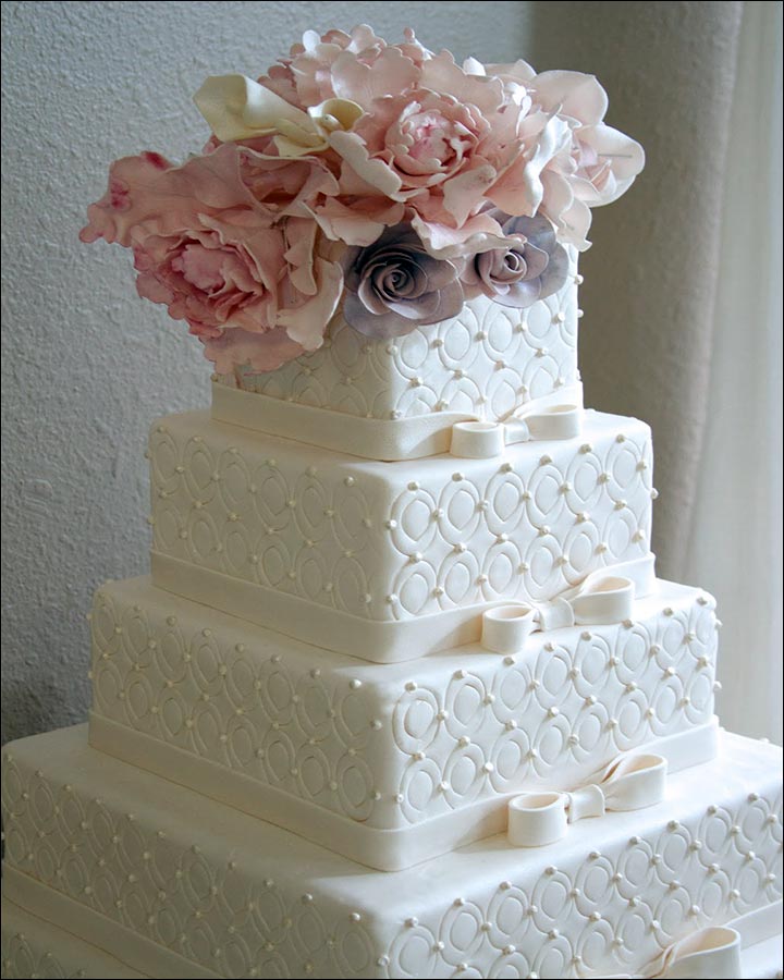 Square Wedding Cake