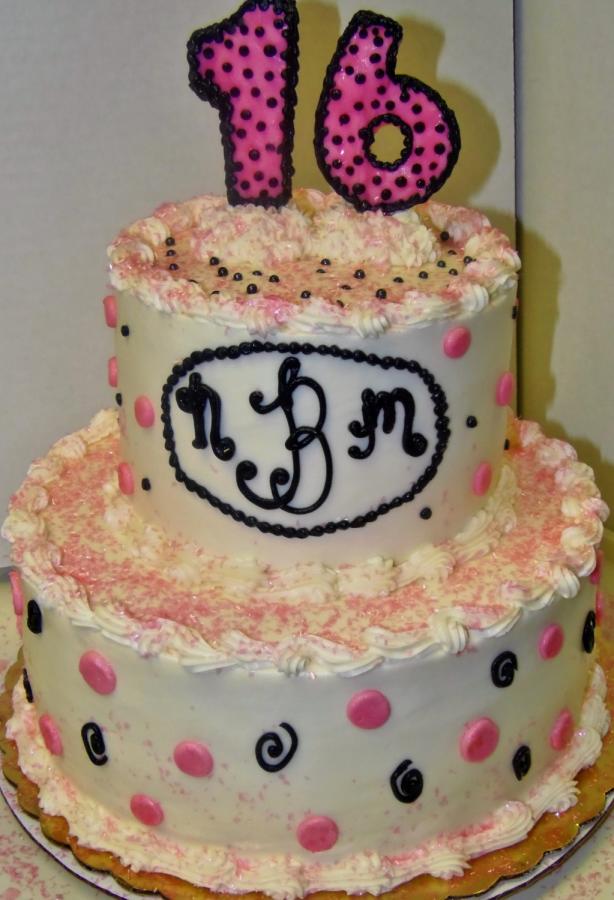 Sweet 16 Buttercream Cake