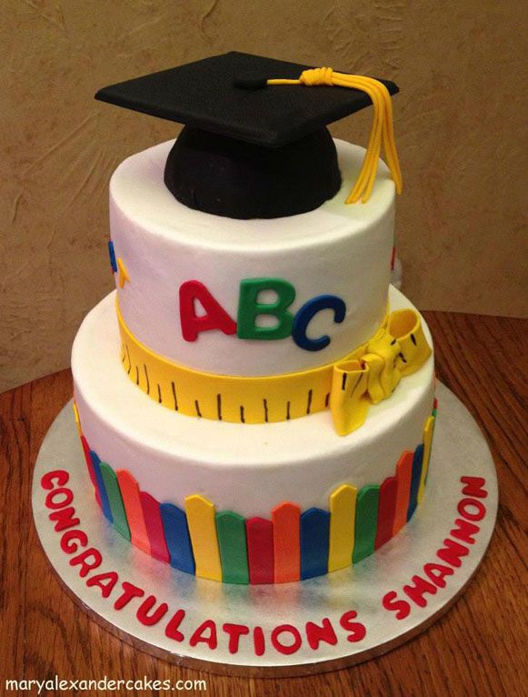 Teacher Graduation Cake Idea