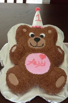 Teddy Bear Birthday Cake Idea