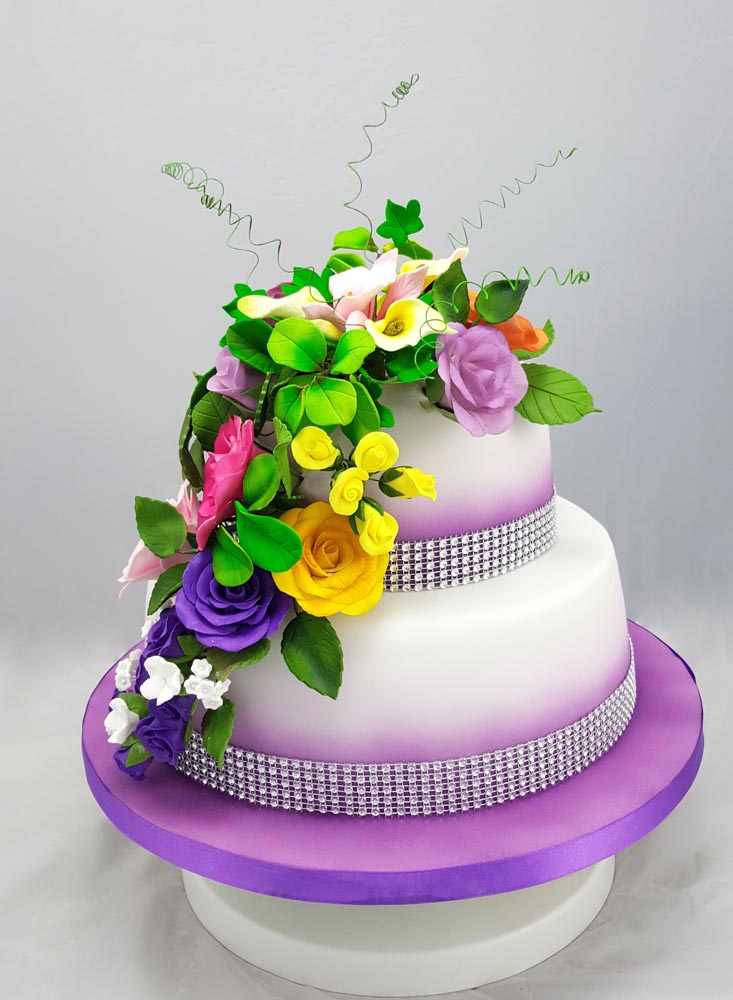 Unique Purple Wedding Cakes