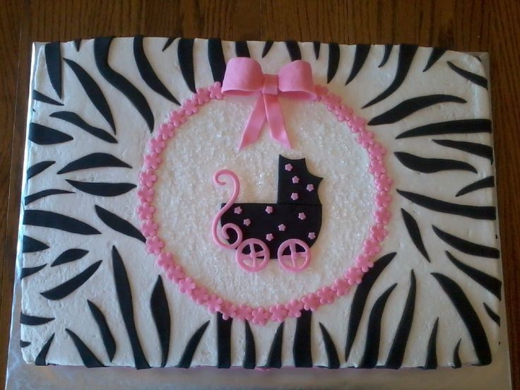 Zebra Baby Shower Sheet Cakes Zebra Baby Shower Sheet Cakes
