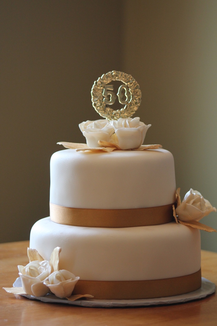 50th Wedding Anniversary Cake